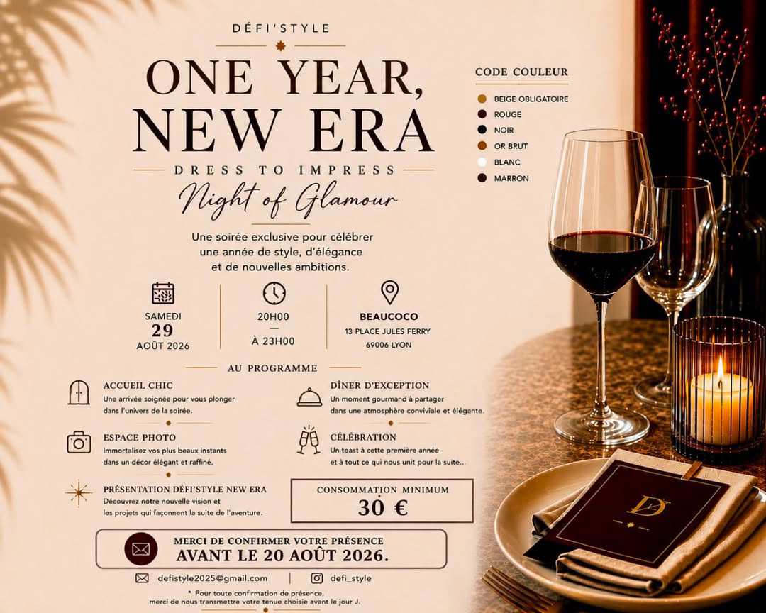 Affiche de la soirée One Year, New Era